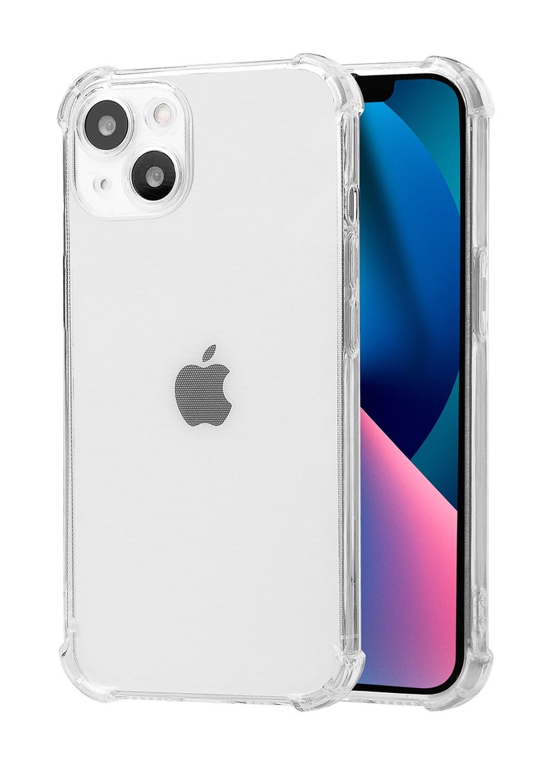 Houmt iPhone 14 Case Clear Soft Flexible TPU with 4 Corners Bumper Anti-Scratch Shockproof Protective Cover  - Image 1