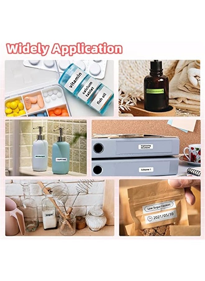 phomemo - Label Maker Machine with Tape, D30 Portable Bluetooth Label Printer for Storage, Barcode, Mailing, Office, Home, Organizing, Mini Sticker Make with Multiple Templates, with 3 Rolls - Image 1