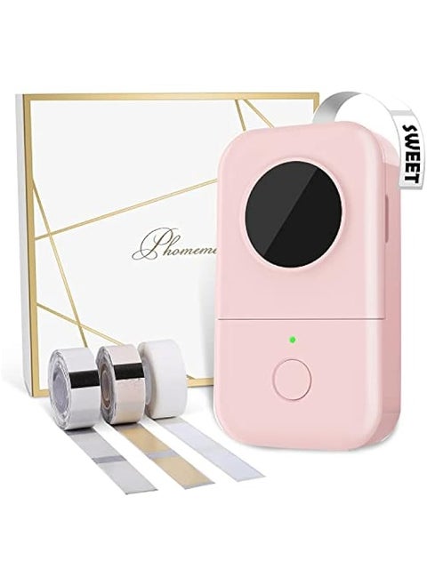 Label Maker Machine with Tape, D30 Portable Bluetooth Label Printer for Storage, Barcode, Mailing, Office, Home, Organizing, Mini Sticker Make with Multiple Templates, with 3 Rolls