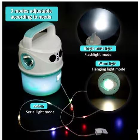 MVM Enterprise Camping Light with String Outdoor Camping Light String Lamp Picnic Canopy Tent Romc Light Party Courtyard Camping Charging Outdoor Lantern for Hiking Emergency Phone Charger Included - Image 2