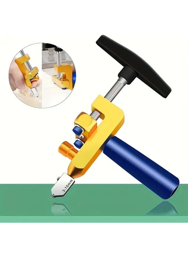 2 In 1 Manual Tile Cutter With Diamond Blade Safety Lock 1 Set - Image 1