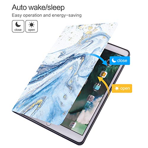 Vimorco for iPad 9.7 inch 2018/2017,Premium Leather Case, Protective Hard Shell Cover for Apple iPad Air 1/2 for iPad 6th/5th Generation with Auto Wake/Sleep, Quicksand Marble - Image 5
