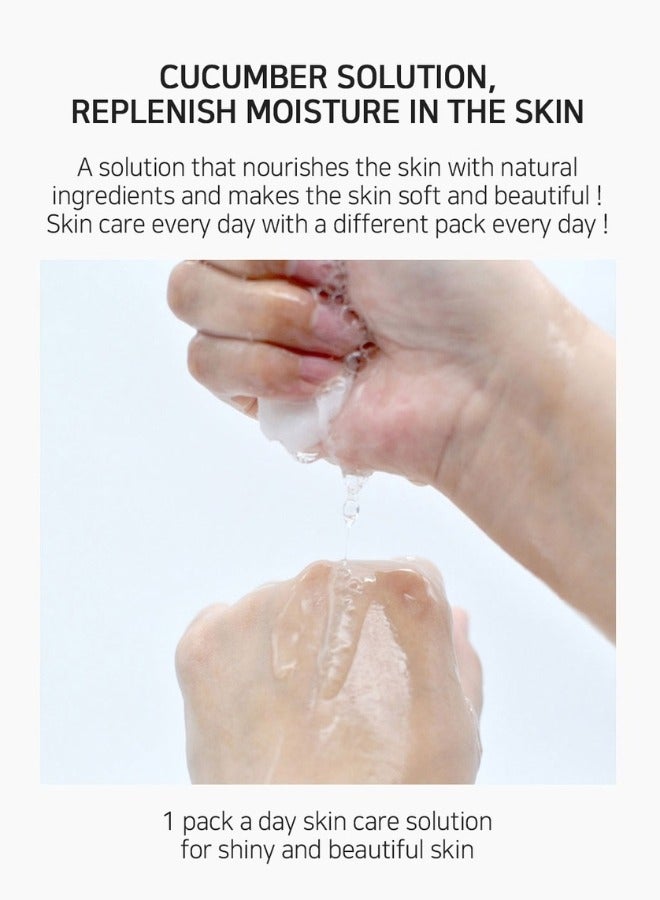 ليبلاج حزمة أقنعة حل الخيار (عبوة مكونة من 10 أقنعة فردية) | العناية بالبشرة المصنوعة في كوريا - Image 5