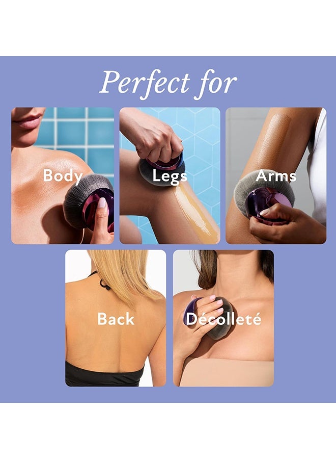 دبليو فرشاة الجسم Blend & Blur - فرشاة كابوكي للجسم ، فرشاة التسمير ، فرشاة التسمير الذاتي ، فرشاة المكياج الكبيرة ، فرشاة كريم الأساس كابوكي ، فرشاة التسمير الذاتي ، فرشاة مكياج الجسم ، فرشاة برونز مع حقيبة تخزين - Image 4