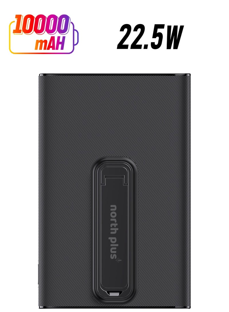 North Plus UltraMag J10 | 10000mAh MagSafe Magnetic Power Bank 22.5W Fast Wireless Charging, Foldable Stand, USB-C/PD Portable Charger - Image 1