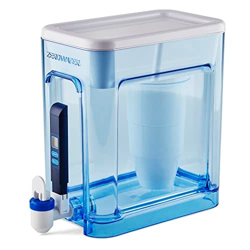 ZeroWater 22-Cup Ready-Read 5-Stage Water Filter Dispenser with Instant Read Out - 0 TDS for Improved Tap Water Taste - IAPMO Certified to Reduce Lead, Chromium, and PFOA/PFOS - Image 1