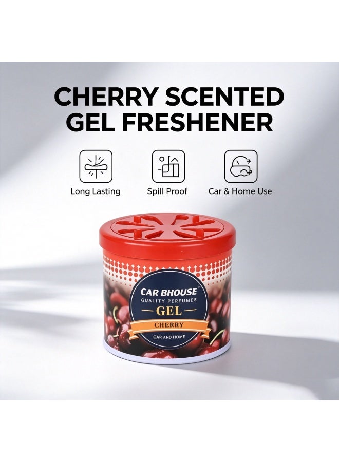 Cherry Scent Solid Gel Car Air Freshener Can Long Lasting Home Fragrance Odor Remover - Image 2