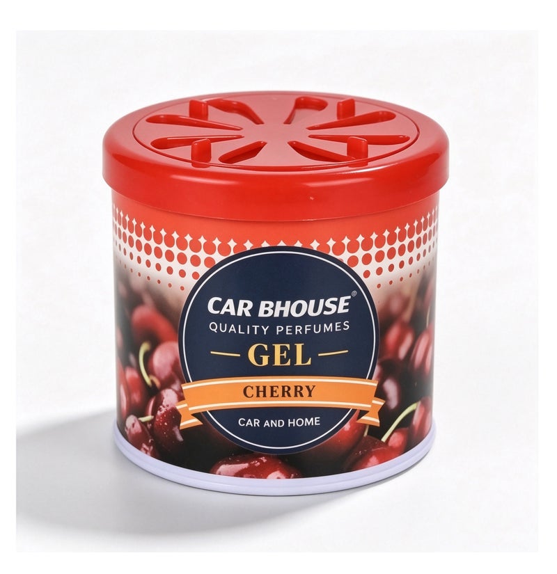 Cherry Scent Solid Gel Car Air Freshener Can Long Lasting Home Fragrance Odor Remover - Image 1