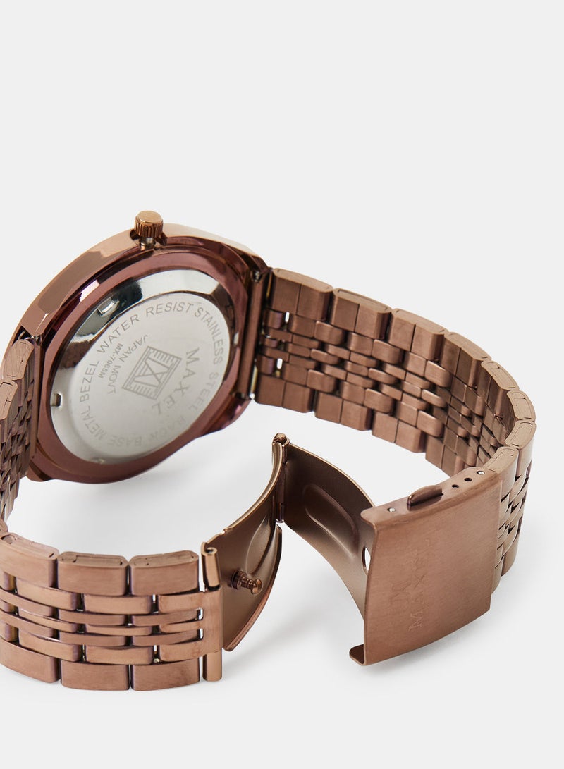 Maxel ساعة يد أنالوج مميزة للرجال من ديستار هيريتاج MX597 - 38 مم - Image 4