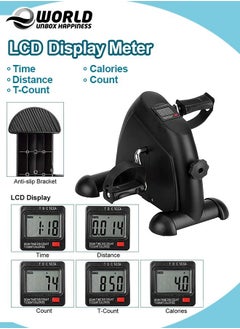 Eworld Portable Electric Mini Exercise Bike Pedal Exerciser with LCD Display for Cardio with Adjustable Resistance  - Image 2
