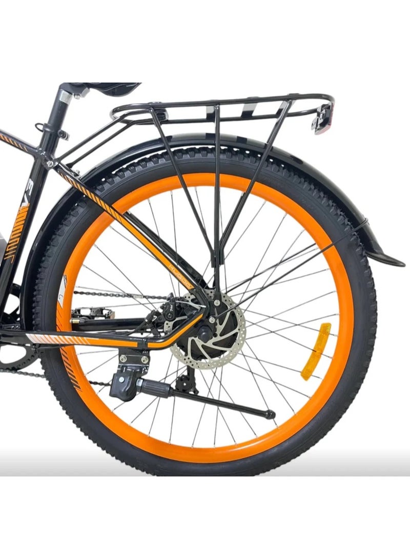 كي يو جي أو أو دراجة كوغو V3 الكهربائية للمدينة – محرك خلفي عالي السرعة بقدرة 350 واط، بطارية ليثيوم قابلة للإزالة 48 فولت 13 أمبير/ساعة، سرعة قصوى تصل إلى 45 كم/س، مدى قيادة حوالي 45 كم، فرامل قرصية مزدوجة، شوكة تعليق أمامية، هيكل من سبيكة الألومنيوم، إطارات لجميع التضاريس مقاس 27.5 بوصة، شاشة LED مع مصباح أمامي، مقاومة للماء بمعيار IP54 - Image 5