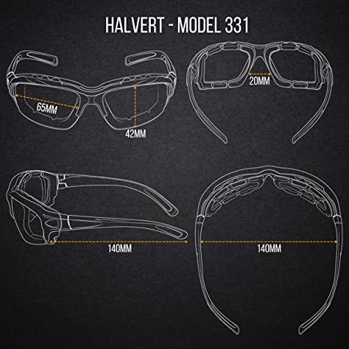 WYND Blocker Motorcycle Riding Glasses Extreme Sports Wrap Sunglasses, White, Smoke - Image 3