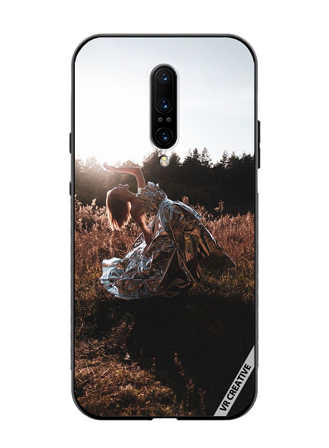 VR CREATIVE Protective Case Cover For OnePlus 7 Pro Girl Dance Pose Design Multicolour - Image 1