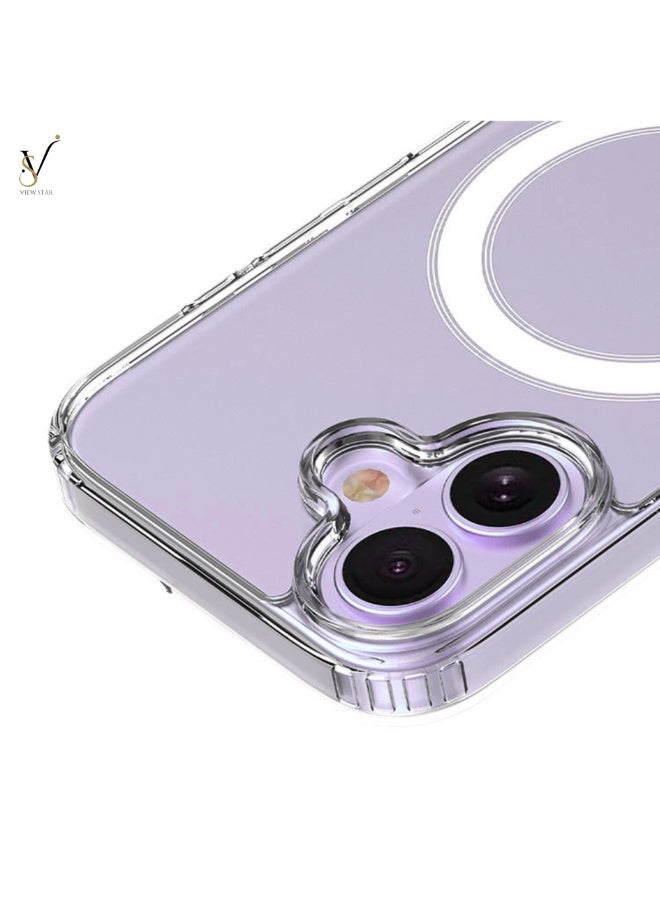 VIEW STAR Viewstar Ultra-Slim Clear Magnetic Case for iPhone 17 – Shockproof Transparent Cover with Strong Magnetic Ring, Anti-Yellow Back, Raised Camera Protection & Precision Cutouts - Image 1