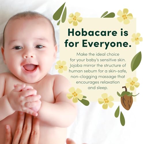 HobaCare Jojoba Baby Oil with Pump Dispenser – 100% Pure Natural Unrefined Unscented Cold-Pressed Jojoba Oil for Baby Hair, Infant Skin, Cradle Care & Body Moisture (4.22 fl oz) - Image 2