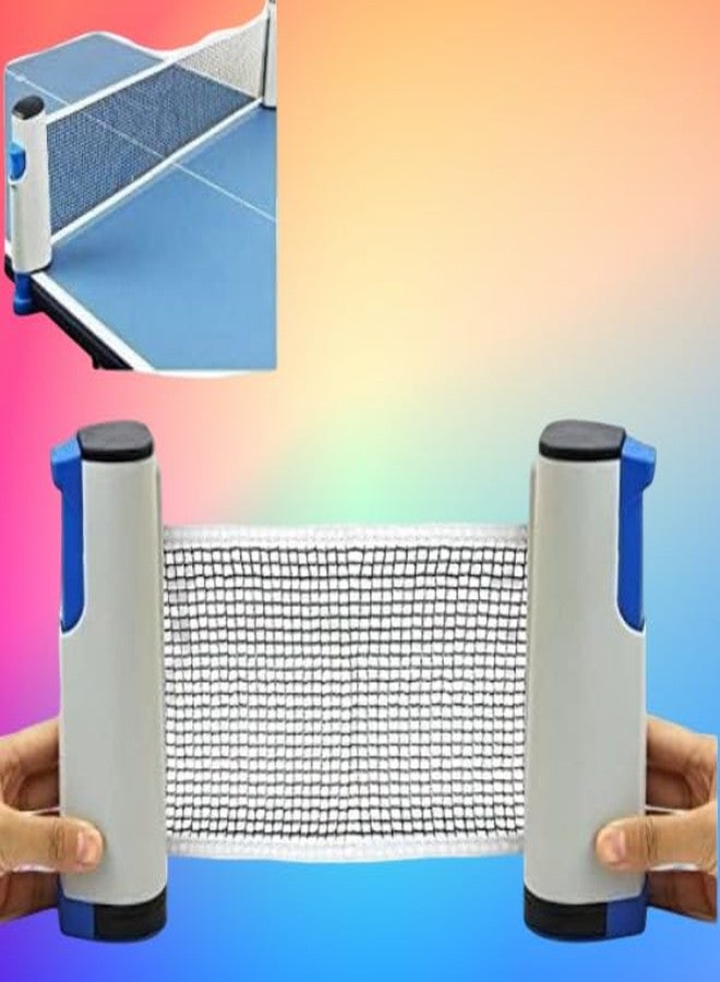 Fazzul Table Tennis Net Adjustable Table Tennis Net with Push Clamps, TT Net (Multi-Color) - Image 1