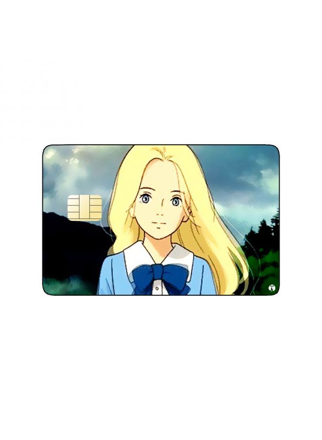 RKN PRINTED BANK CARD STICKER Marnie From When Marnie Was There Anime - Image 1