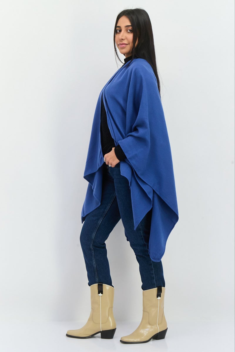 Jones New York شال روانا بنمط هيرينغبون للنساء 140 ل x 70 هـ سم، أزرق دنيم - Image 3