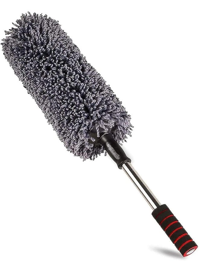 Biella Microfiber Car Dashboard Duster Retractable Dust Cleaning Brush With Long Extendable Handle For Car, Truck, Suv, Rv And Motorcycle, Car Interior Exterior Accessories Etc  - Image 1