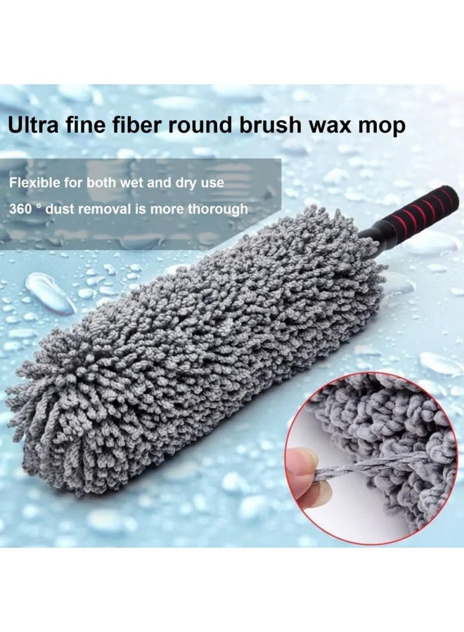 Biella Microfiber Car Dashboard Duster Retractable Dust Cleaning Brush With Long Extendable Handle For Car, Truck, Suv, Rv And Motorcycle, Car Interior Exterior Accessories Etc  - Image 5