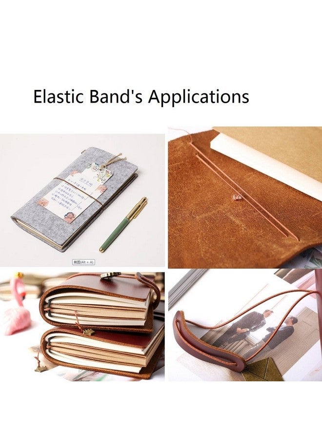 Dwpetzo 8 pcs Elastic Bands for TN Traveler Notebook,8.8 Yard Elastic Rubber Cords with 8 Decorative Toggles DIY Repair Kit for Refillable Leather Traveler's Journal - Image 2