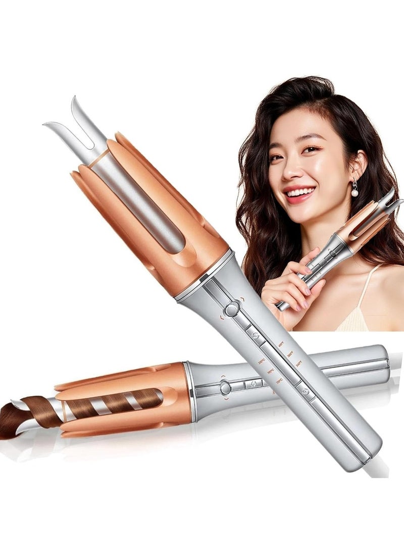 PEETTA Automatic Rotating Hair Curler 1.25 Inch – Ceramic Curling Iron with Fast 60s Heat Up, 3 Adjustable Temperature Settings - Image 1