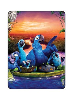 Protective Flip Case Cover For SAMSUNG GALAXY TAB S8 PLUS Parrot Famiy in a Boat