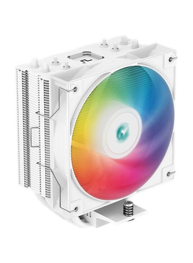 DEEPCOOL Deepcool Xuanbing 400 V5 Argb White Cpu Cooler With Thermal Paste (4 White Heat Pipes, Argb Lighting, 220W Overclocking, Ag400 Argb Wh) - Image 1