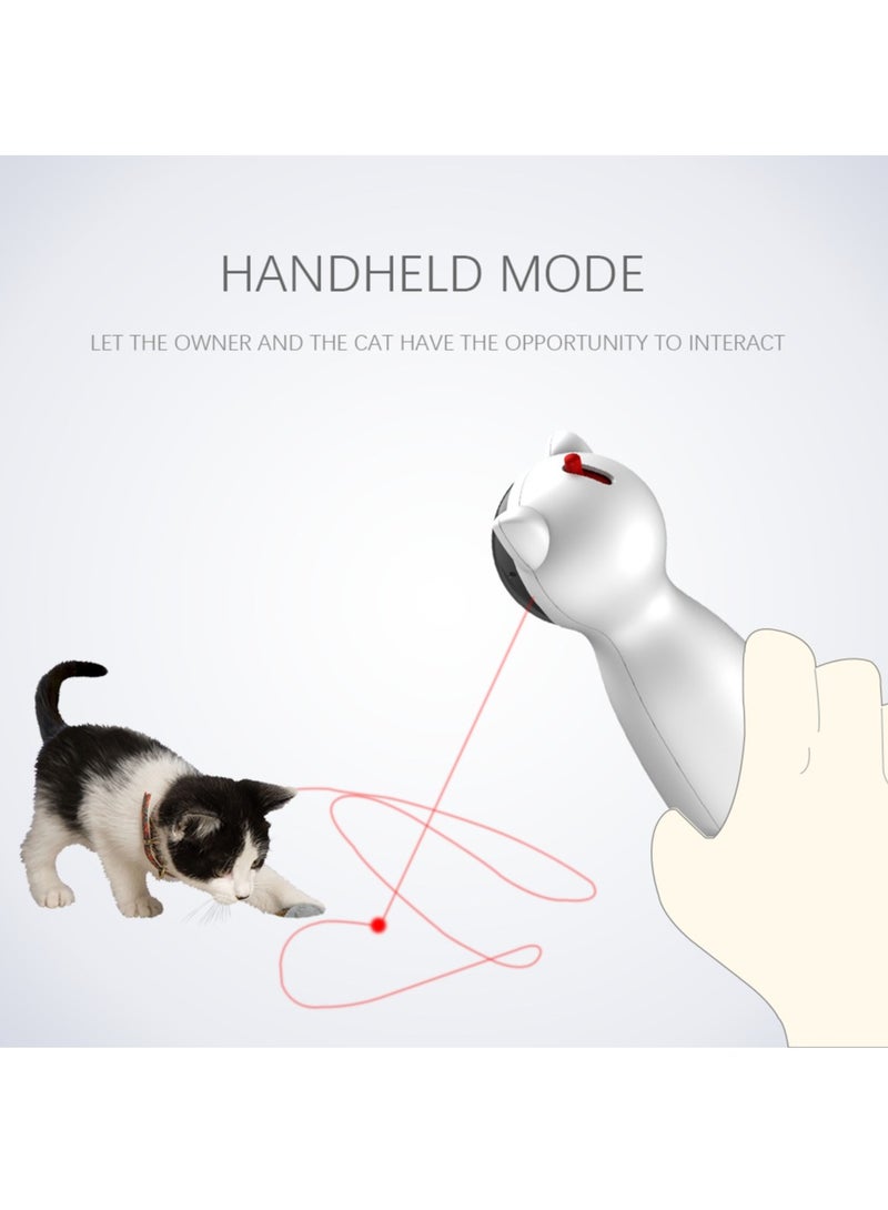 Loquat Motion Indicator Light Cat Interactive Toy Auto Rotating Light Chaser Toy for Cats Laser Pointer Interactive LED Light Pointer Cat Interactive Light Toy - Image 2