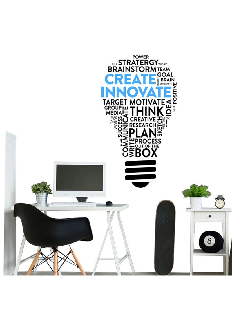Spoil Your Wall Create Innovate Quotes Wall Sticker, Wall Arts Home Décor Wall Decals, 52x90 cm by Spoil Your Wall 