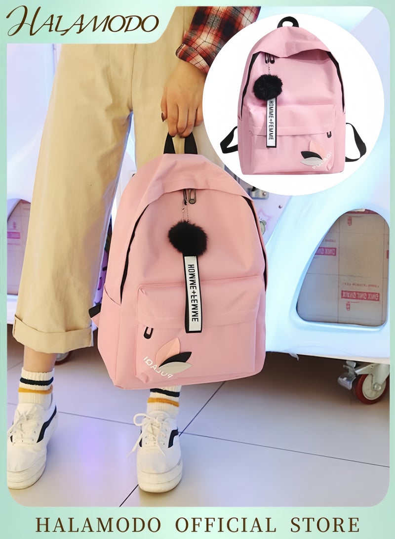 هالامودو حقيبة ظهر مدرسية نسائية حقيبة ظهر مدرسية نسائية حقيبة ظهر مدرسية كبيرة حقيبة ظهر متوسطة متوسطة عالية حقيبة ظهر نهارية للكمبيوتر المحمول للعمل والكلية والسفر - Image 1