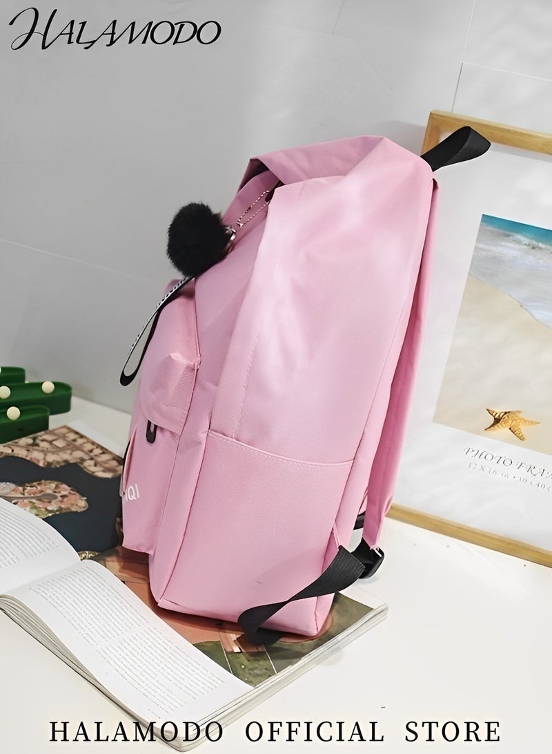 هالامودو حقيبة ظهر مدرسية نسائية حقيبة ظهر مدرسية نسائية حقيبة ظهر مدرسية كبيرة حقيبة ظهر متوسطة متوسطة عالية حقيبة ظهر نهارية للكمبيوتر المحمول للعمل والكلية والسفر - Image 5