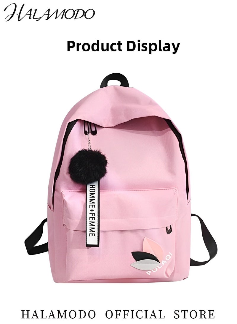 هالامودو حقيبة ظهر مدرسية نسائية حقيبة ظهر مدرسية نسائية حقيبة ظهر مدرسية كبيرة حقيبة ظهر متوسطة متوسطة عالية حقيبة ظهر نهارية للكمبيوتر المحمول للعمل والكلية والسفر - Image 2