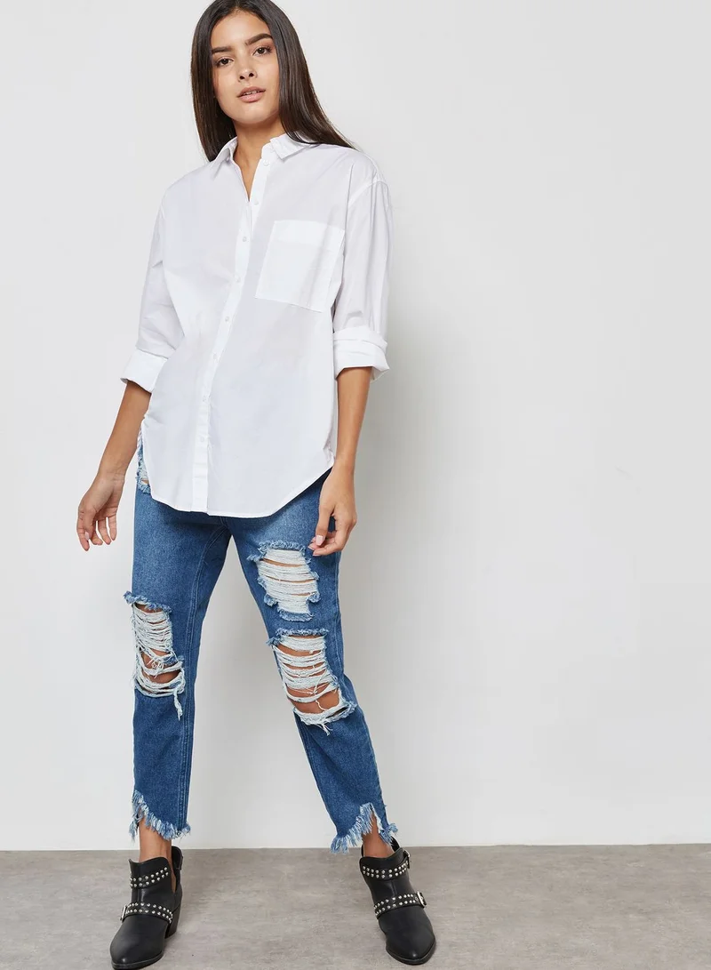 Topshop Petite Oversized Shirt