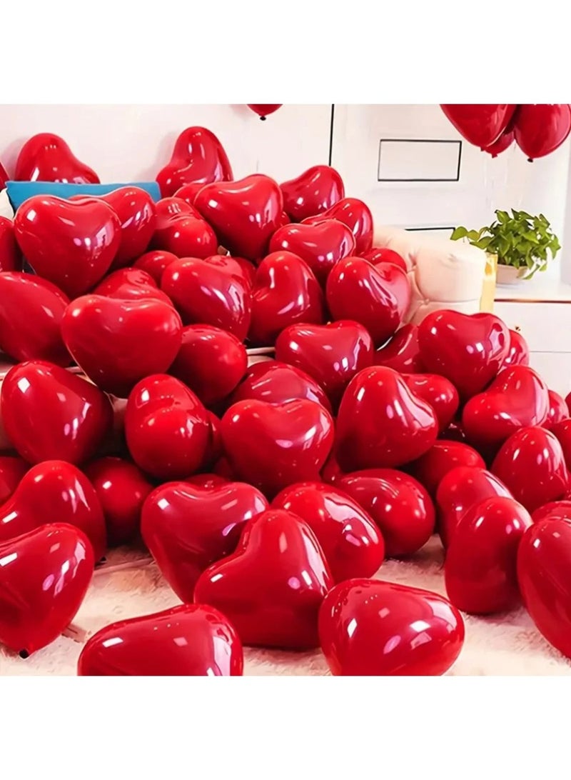 Red Heart Balloons Decoration Set – Romantic Heart-Shaped Balloons for Valentine’s Day, Weddings & Special Occasions - Image 4