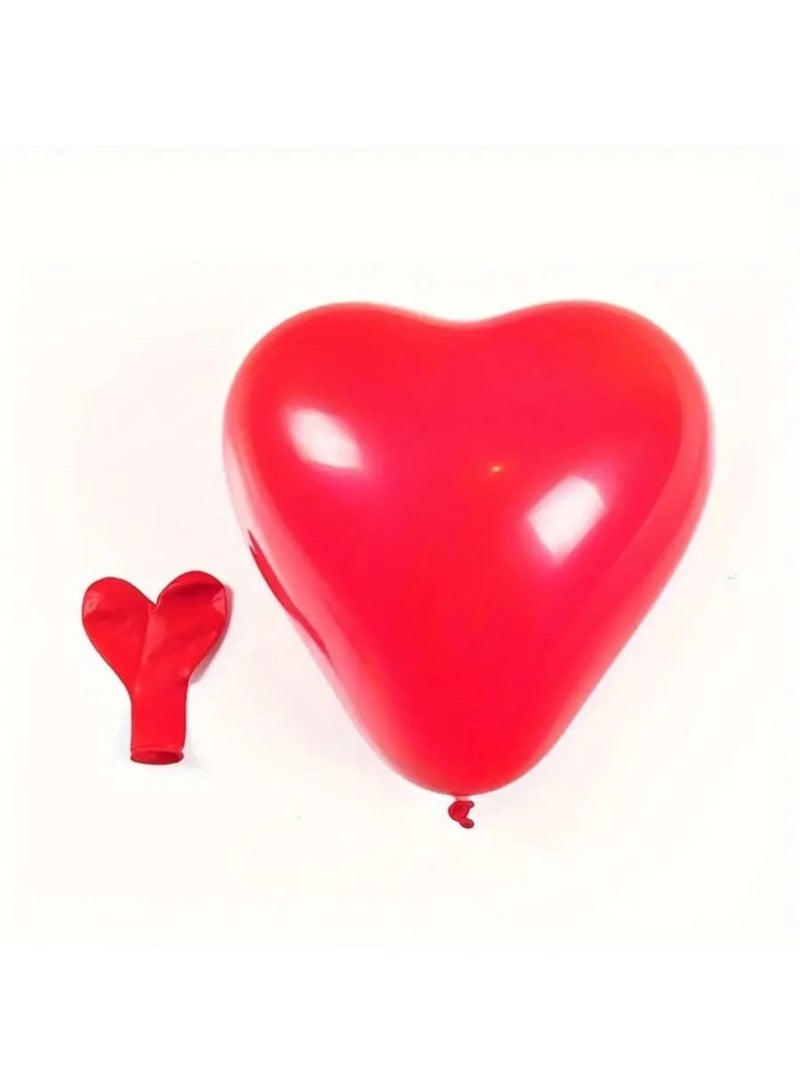 Red Heart Balloons Decoration Set – Romantic Heart-Shaped Balloons for Valentine’s Day, Weddings & Special Occasions - Image 2