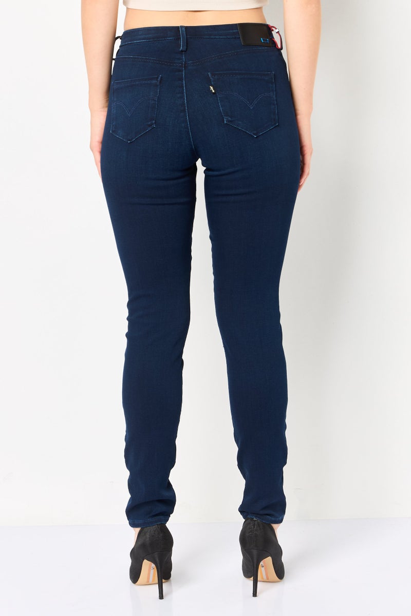 Levi's Levis x Redloop Women Skinny Fit Plain Stretchable 311 Shaping Jeans, Navy - Image 4