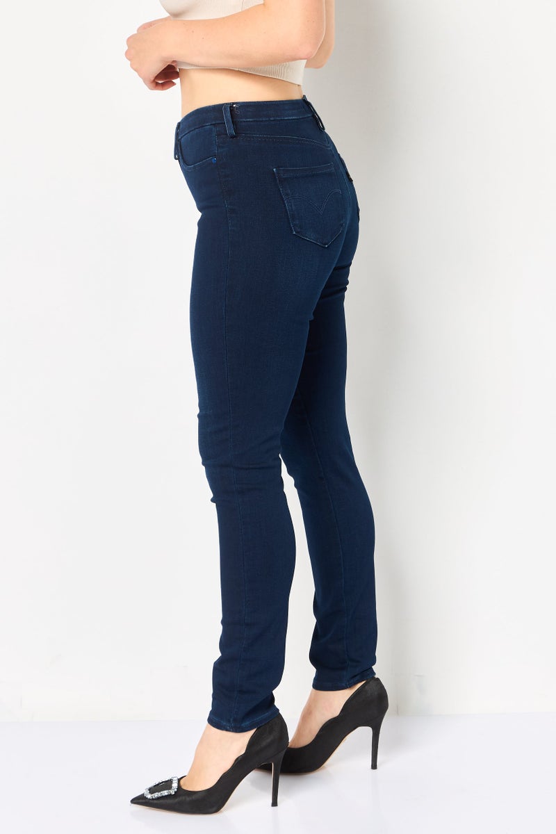 Levi's Levis x Redloop Women Skinny Fit Plain Stretchable 311 Shaping Jeans, Navy - Image 3