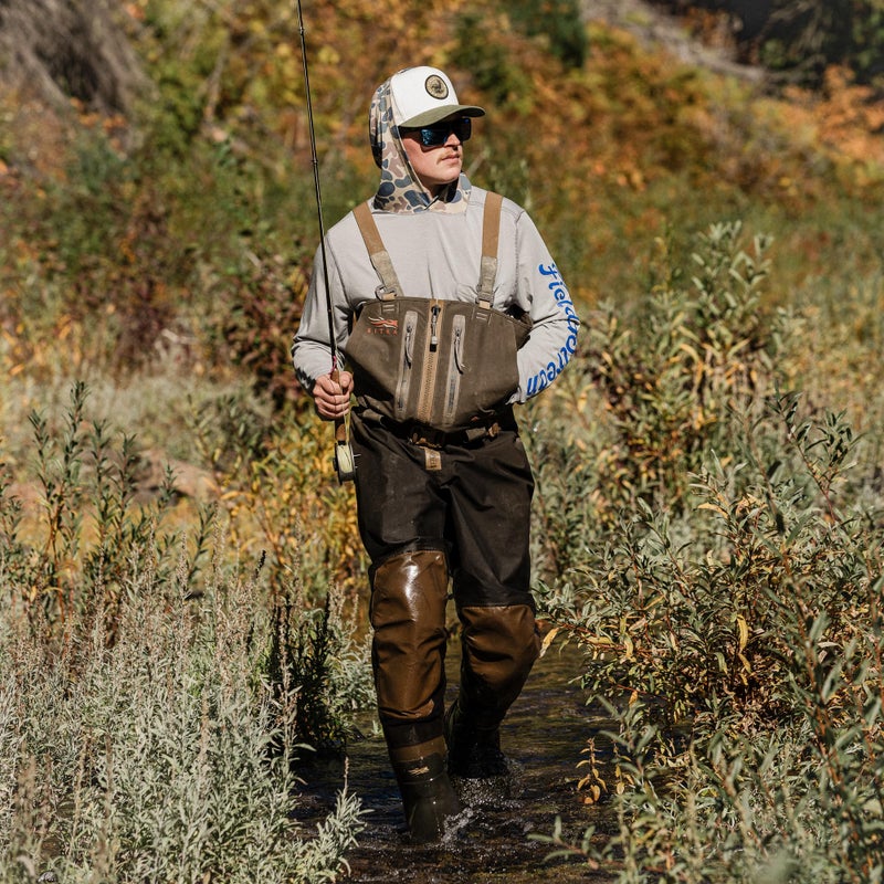 Field & Stream Men's Roll Cast Performance Hoodie with DrireleaseÂ®, Light Grey/Camo, Large - Image 2