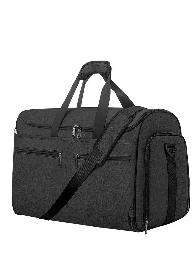 Bukere Garment Duffle Bags for Travel, Bukere Convertible Carry on Garment Duffel Bag for Men Women, Shoe Compartment, 2 in 1 Hanging Dress Suitcase Suit Travel Bags, Midnight Grey - Image 1