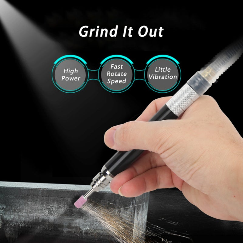 Pneumatic Pencil Die Grinder Kit Micro Die Grinder Set Portable Polishing Engraving Tool - Image 3