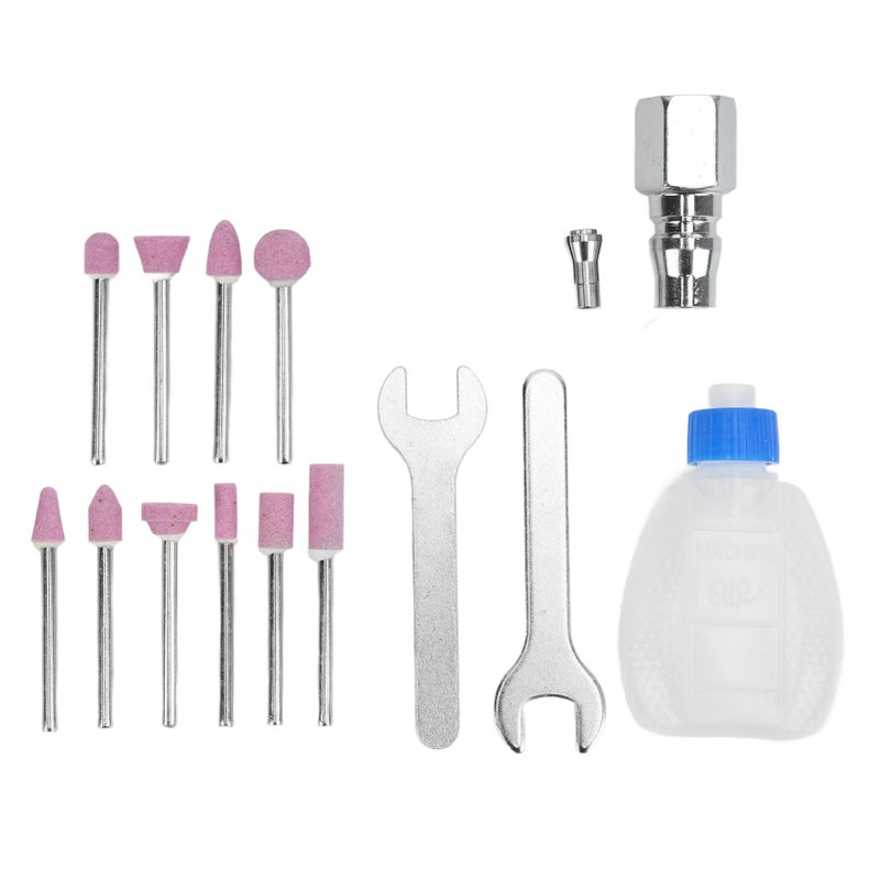 Pneumatic Pencil Die Grinder Kit Micro Die Grinder Set Portable Polishing Engraving Tool - Image 4
