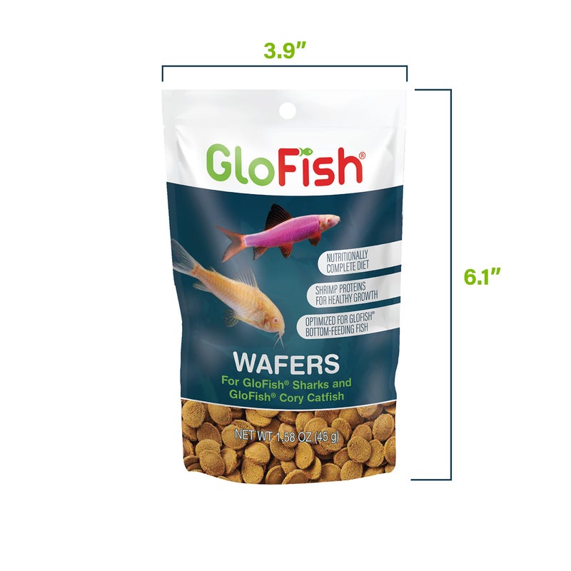 Tetra GloFish Wafers for Sharks and Cory Catfish, 1.58 Oz., Bottom-Feeding Fish Food - Image 5