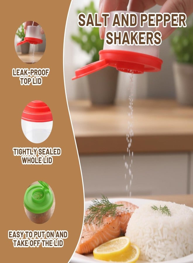 CZFSWT 8Pcs Mini Salt and Pepper Shakers, Travel Salt and Pepper Shakers Mini, Travel Spice Containers Suitable for Kitchen, Dining Room, Picnic, Camping - Image 3