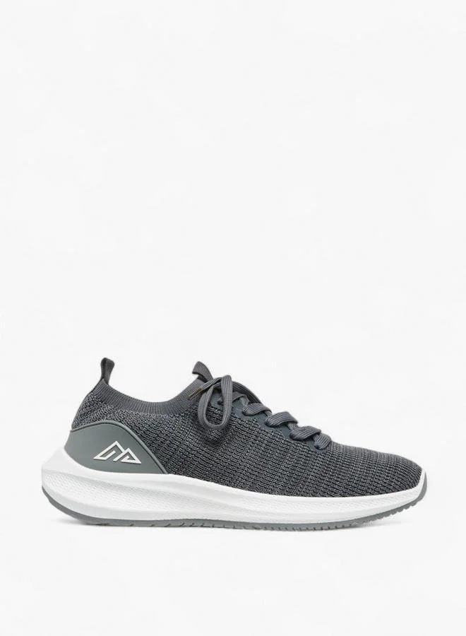 Oaklan by Shoexpress GREY Panelled Lace-Up Sports Shoes for Men | Best Price UAE