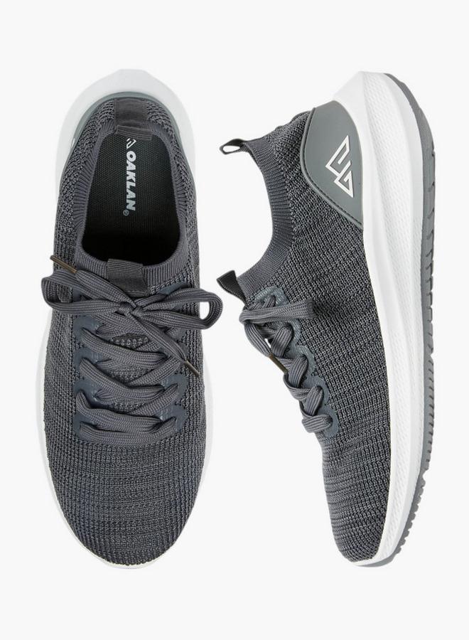 Oaklan by Shoexpress Panelled Lace-Up Sports Shoes - Image 2