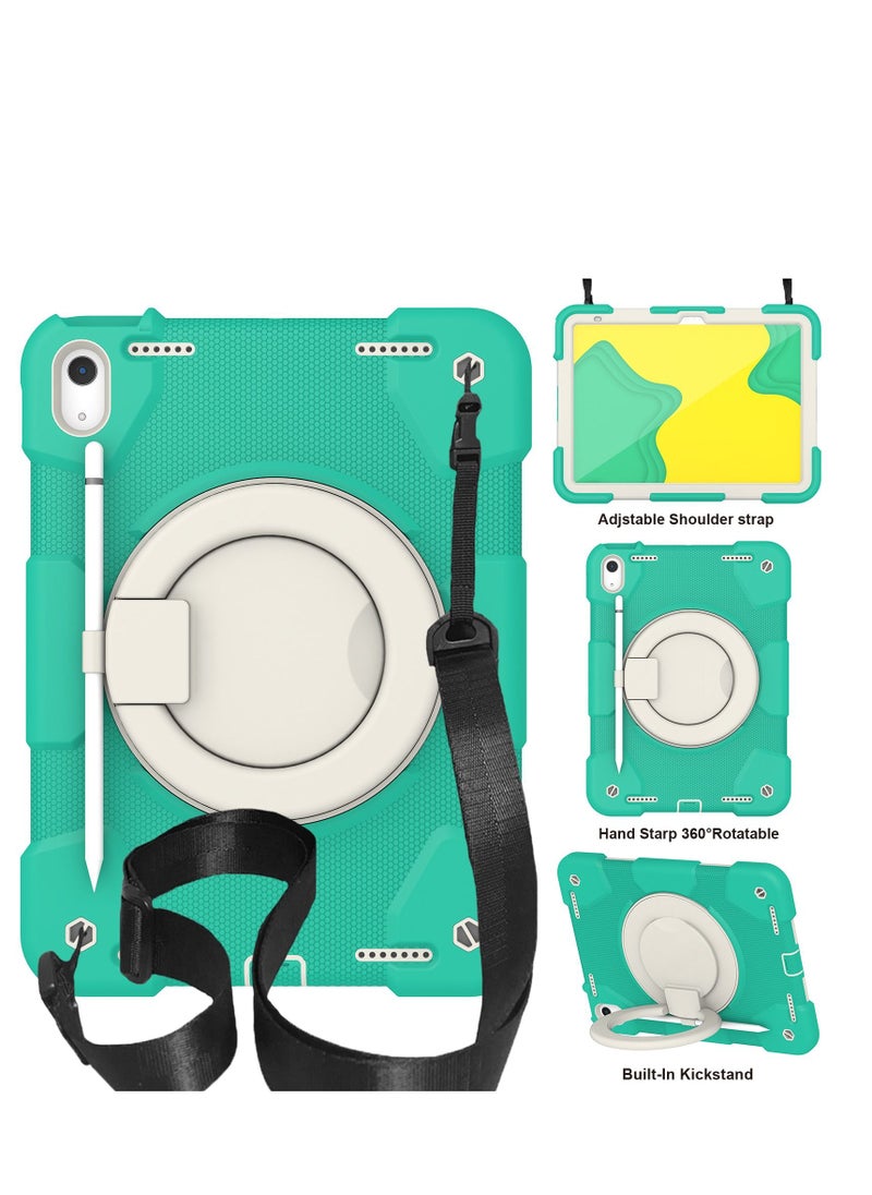 GULFLINK Rugged Heavy Duty Protective Case  for ipad 10th 10.9 inch 2022（A2757/A2777）Mint green  - Image 1