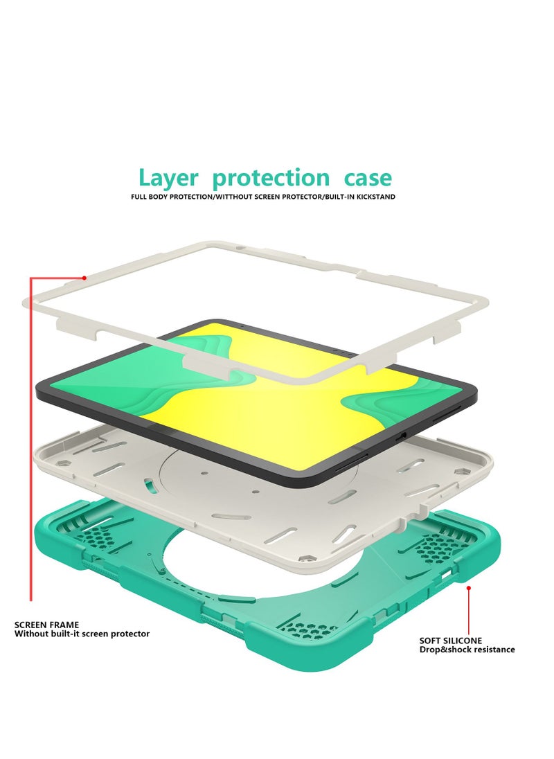 GULFLINK Rugged Heavy Duty Protective Case  for ipad 10th 10.9 inch 2022（A2757/A2777）Mint green  - Image 5