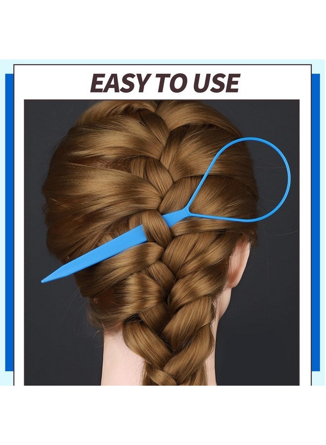 Teenitor Teenitor Hair Styling Tool with Loop Design - Large and Small Pull Through Tools for French Braiding, Ponytails, and Hair Flipping Accessories - Image 5