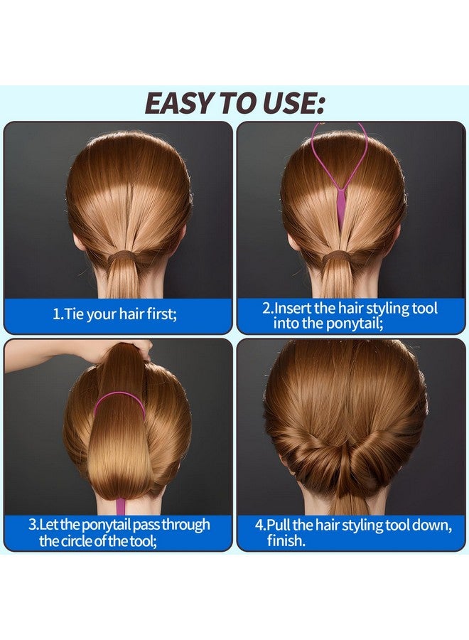 Teenitor Teenitor Hair Styling Tool with Loop Design - Large and Small Pull Through Tools for French Braiding, Ponytails, and Hair Flipping Accessories - Image 4